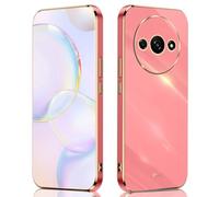 SEAHAI Case for Xiaomi Redmi A3, Ultra Thin Premium TPU Bumper Shockproof Soft Cover Electroplating Phnom Penh Design Silicone Skin Slim Case, Red