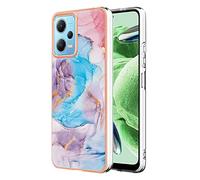SEAHAI Case for Xiaomi Redmi Note 12 Pro+ Plus 5G, Ultra Thin Premium TPU Bumper Shockproof Hard Cover Fashion Cute Graphic Colorful Silicone Skin Slim Case - Marble blue