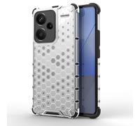 SEAHAI Case for Xiaomi Redmi Note 13 Pro+ 5G/Plus 5G, Ultra-thin Silicone TPU Shockproof Bumper Phone Case Cover [Advanced Air Cushion Drop Protection] [Honeycomb Shape] - White