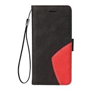 SEAHAI Case for Xiaomi Redmi Note 14 5G / POCO M7 Pro 5G Leather PU Wallet Book Folio Stand View Case, Ultra-thin Shockproof Cover Kickstand with Credit Card Slots/TPU Shell/Magnetic Close - Black