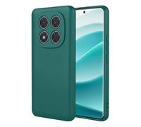 SEAHAI Case for Xiaomi Redmi Note 14 Pro 5G / POCO X7 5G, Ultra Thin Silky-Soft Touch Soft Liquid Silicone Phone Cover with Shockproof Airbag Design, Premium TPU Bumper Fashion Case - Dark Green