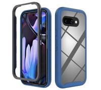 SEAHAI Clear Case for Google Pixel 9A, Military Grade Full Body Rugged Armor Case Cover, Heavy Duty Dropproof Shockproof Case - Dark blue