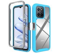 SEAHAI Clear Case for Honor 70 Lite 5G / Honor X6 / Honor X8 5G, Military Grade Full Body Rugged Armor Case Cover, Heavy Duty Dropproof Shockproof Case - Light blue