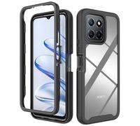 SEAHAI Clear Case for Honor 70 Lite 5G / Honor X6 / Honor X8 5G, Military Grade Full Body Rugged Armor Case Cover, Heavy Duty Dropproof Shockproof Case - Black