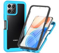 SEAHAI Clear Case for Honor 70 Lite 5G / Honor X6 / Honor X8 5G, [with Built-in Screen Protector] Military Grade Full Body Rugged Armor Cover, Heavy Duty Dropproof Shockproof Case - Light blue