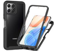 SEAHAI Clear Case for Honor 70 Lite 5G / Honor X6 / Honor X8 5G, [with Built-in Screen Protector] Military Grade Full Body Rugged Armor Cover, Heavy Duty Dropproof Shockproof Case - Black