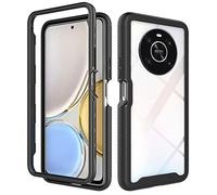 SEAHAI Clear Case for Honor Magic4 Lite 4G/5G, Military Grade Full Body Rugged Armor Case Cover, Heavy Duty Dropproof Shockproof Case - Black
