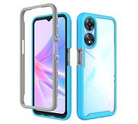 SEAHAI Clear Case for OPPO A78 5G / OPPO A58 5G / OPPO A58X, Military Grade Full Body Rugged Armor Case Cover, Heavy Duty Dropproof Shockproof Case - Light blue
