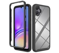 SEAHAI Clear Case for Samsung Galaxy A07 4G, Military Grade Full Body Rugged Armor Case Cover, Heavy Duty Dropproof Shockproof Case - Black