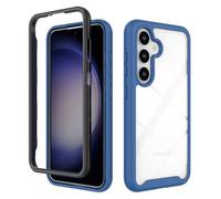 SEAHAI Clear Case for Samsung Galaxy S25 Plus 5G / S25+ 5G, Military Grade Full Body Rugged Armor Case Cover, Heavy Duty Dropproof Shockproof Case - Dark blue