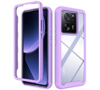 SEAHAI Clear Case for Xiaomi 13T 5G / Xiaomi 13T Pro 5G, Military Grade Full Body Rugged Armor Case Cover, Heavy Duty Dropproof Shockproof Case - Light purple