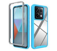 SEAHAI Clear Case for Xiaomi Redmi Note 13 Pro 5G / Xiaomi Poco X6 5G, Military Grade Full Body Rugged Armor Case Cover, Heavy Duty Dropproof Shockproof Case - Light blue