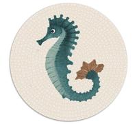 Seahorse 1000 Piece Animal Geometric Round For Adults And Kids Hard Challenging Family Game Stress Reliever Creative 1000pcs (67.5x67.5cm)