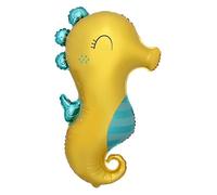 Seahorse 32-inch Foil Balloon, Under the Sea Party Decoration Suitable for Air or Helium