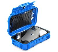 Seahorse 56 Portable Waterproof Dry Box Hard Protective Micro Case - Mil Spec/USA Made / IP67 Waterproof/Lockable/Airtight/Smell Proof - For Hand Tools, Hobby Tools (Blue)