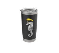 Seahorse Captain Hat Marine Stainless Steel Insulated Tumbler