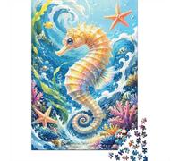 Seahorse Coral Starfish Jigsaw Puzzle, 1000 Pcs For Adults