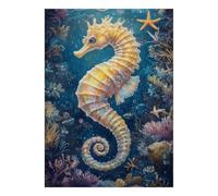 Seahorse Coral Starfish Jigsaw Puzzle, 1000 Pcs For Adults