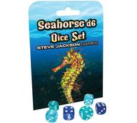 Seahorse D6 Dice Set | Custom Dice, Perfect for use with Steve Jackson Games, DND, RPGs, Tabletop Games, and Role-Playing Adventures