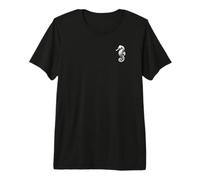 Seahorse Dad Mom Lover - Monochromatic Seahorse Premium T-Shirt