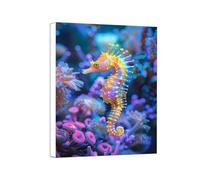 Seahorse Diamond Art Kits Adults, 5D Seabed Diamond Painting, Gem Art Painting for Beginners, Arts and Crafts Kits for Adults, DIY Full Drill Crystal Embroidery Gifts for Home Decor, 70x95cm 0a-254