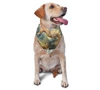 Seahorse In The Sun Printed Graphic Pet Triangle Scarf For Dogs & Cats, Adjustable Cute Pet Bandana For & Photo Shoots