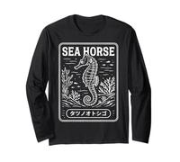 Seahorse Japanese Long Sleeve T-Shirt