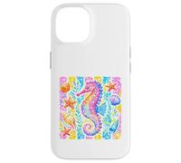 Seahorse Marine Animal Tropical Beach Vibes Summer Time Case for iPhone 14