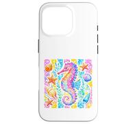 Seahorse Marine Animal Tropical Beach Vibes Summer Time Case for iPhone 16 Pro