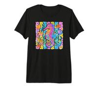 Seahorse Marine Animal Tropical Beach Vibes Summer Time Premium T-Shirt