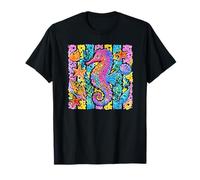 Seahorse Marine Animal Tropical Beach Vibes Summer Time T-Shirt