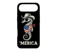 Seahorse Marine Biology Oceanography Ocean American Flag Case for iPhone Air