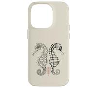 Seahorse Skeletons in the Balance Case for iPhone 14 Pro