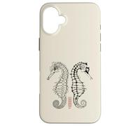 Seahorse Skeletons in the Balance Case for iPhone 16 Plus