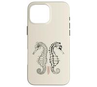 Seahorse Skeletons in the Balance Case for iPhone 16 Pro Max