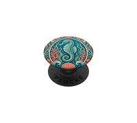 Seahorse Tropical Scuba Diver Deco PopSockets Adhesive PopGrip