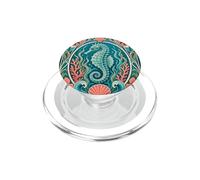 Seahorse Tropical Scuba Diver Deco PopSockets PopGrip for MagSafe