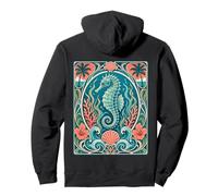 Seahorse Tropical Scuba Diver Deco Pullover Hoodie