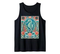 Seahorse Tropical Scuba Diver Deco Tank Top