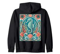 Seahorse Tropical Scuba Diver Deco Zip Hoodie