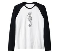 Seahorse Under Sea Raglan Baseball Tee