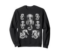 Seahorse Vintage Dark Academia Seahorses Retro Marine Life Sweatshirt