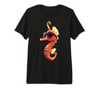 Seahorse with Sunglasses Aquarist Ocean Love Cute Seahorses Premium T-Shirt