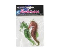Seahorses Accessory for Jinx Luminous Jellyfish Lamp - Translucent, Sparkling Floating Seahorse Addon - Mood Lamp, Ocean-Themed Night Light Enhancer (Set of 2)