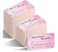 Seajan 1000 Pcs Appointment Cards Bulk Appointment Reminder Cards for Client Business, Hair Salon, Dental Office, Massage Therapist, Grooming, Hairdresser, Medical Doctors and More(Daily, Pink)