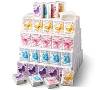 Seajan 120 Pack Christian Travel Tissues 3 Ply Bulk Bible Verse Pocket Tissues Travel Size Individual Christian Bulk Gift Pack for Wedding Party Homeless Gift(Butterfly)