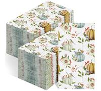 Seajan 200 Pcs Fall Guest Napkins Disposable Hand Towels for Bathroom Guest Towels Paper Napkins Paper Hand Towel Paper Guest Towels Disposable Guest Napkins for Bathroom Wedding(Fall Pumpkin)