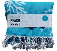 SeaKisses Coral Beach Sheet Hammam Towel
