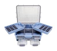 SeaKnight 3-Tier Waterproof Fishing Tackle Box, Secure Lock, Durable ABS & Adjustable Compartments, Storage Organizer for Carp, Bass, Freshwater & Saltwater Fishing Gear