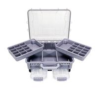 SeaKnight 3-Tier Waterproof Fishing Tackle Box, Secure Lock, Durable ABS & Adjustable Compartments, Storage Organizer for Carp, Bass, Freshwater & Saltwater Fishing Gear